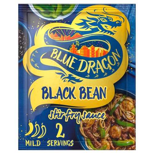 Blue Dragon Black Bean Stir Fry Cooking Sauce Mild 120g