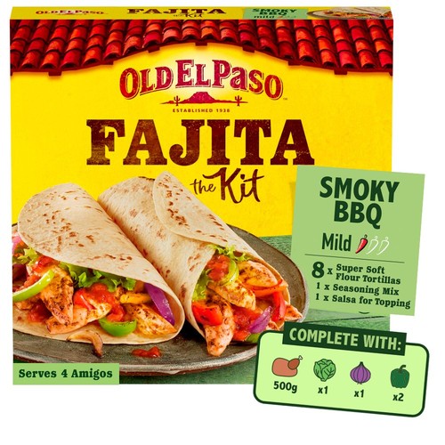 Old El Paso Original Smoky BBQ Sizzling Fajita Dinner Kit