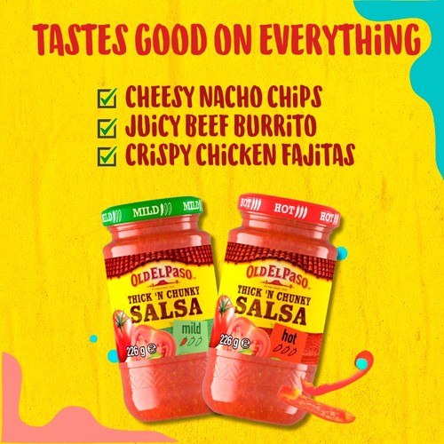 Old El Paso Thick 'N' Chunky Mild Salsa 226g thumbnail 3