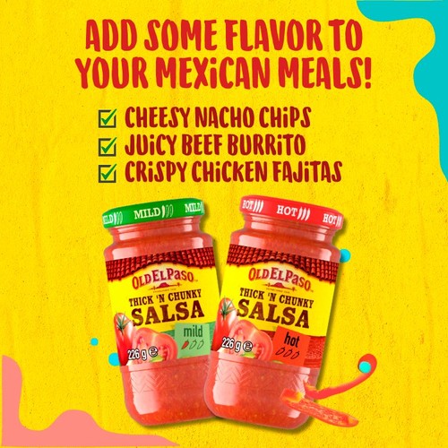 Old El Paso Thick 'N' Chunky Mild Salsa 226g thumbnail 5