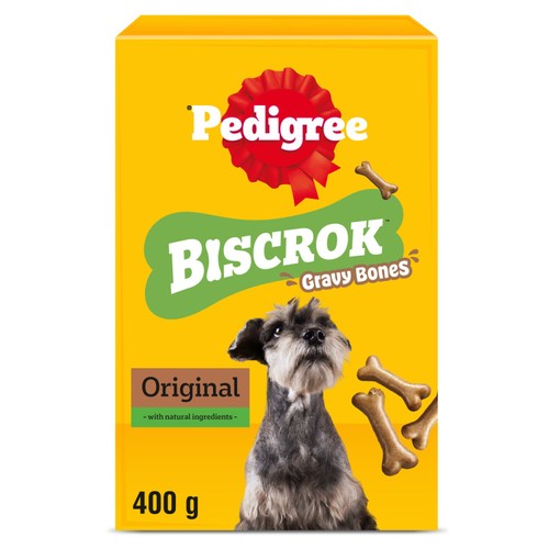 Pedigree Biscrok Gravy Bones Adult Dog Treats Original Biscuits
