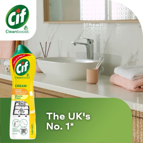 Cif Lemon Cream Cleaner 500ml thumbnail 4