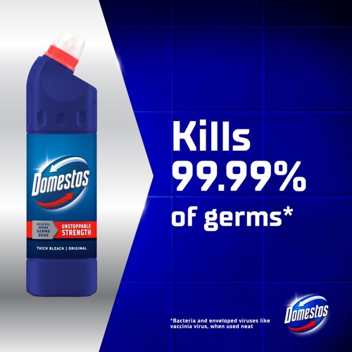 Domestos Bleach Original Toilet Cleaner 750ml thumbnail 2