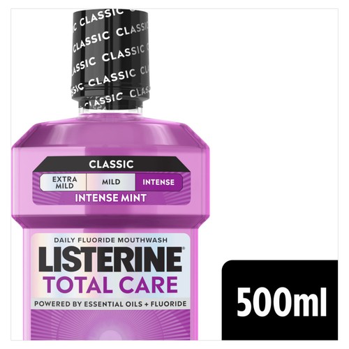 Listerine Total Care 10-in-1 Benefit Clean Mint Mouthwash 500ml
