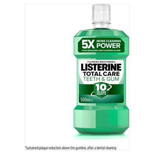 Listerine Total Care Teeth And Gum Fresh Mint Mouthwash 500ml