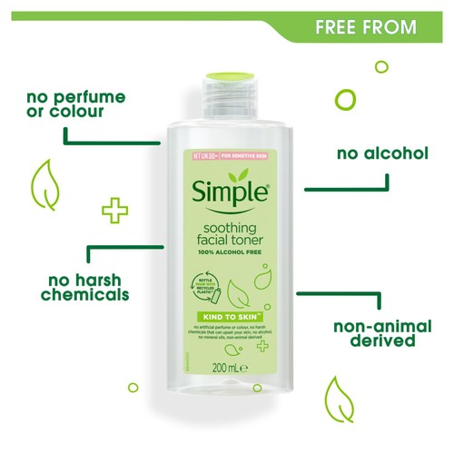 Simple Soothing Facial Toner 200ml thumbnail 4