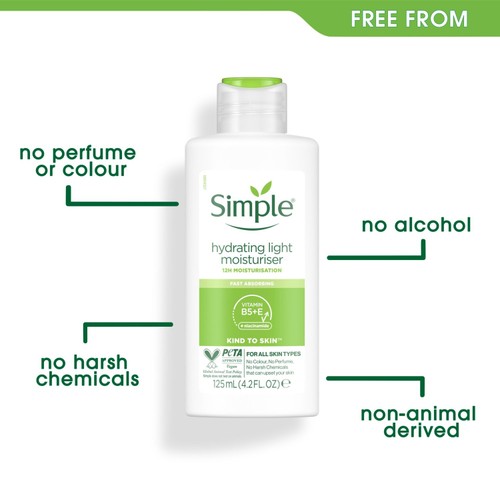 Simple Hydrating Light Moisturiser 125ml thumbnail 3