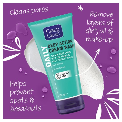 Clean & Clear Deep Action Cream Wash thumbnail 3