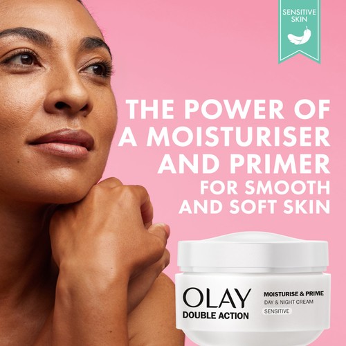 Olay Double Action Day Sensitive Cream Moisturiser & Primer thumbnail 5