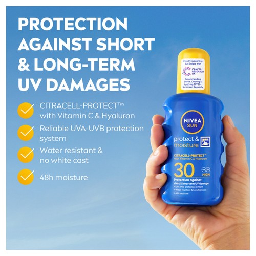 NIVEA SUN Protect & Moisture Sun Cream Spray SPF30  thumbnail 2