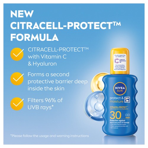 NIVEA SUN Protect & Moisture Sun Cream Spray SPF30  thumbnail 3