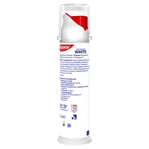 Colgate Advance White Teeth Whitening Toothpaste Pump thumbnail 2