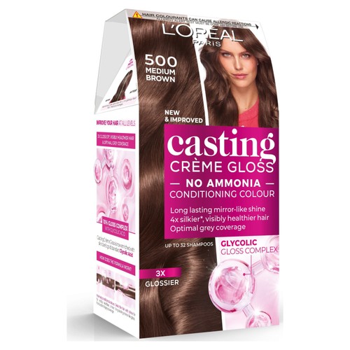 L'Oreal Paris Casting Creme Gloss Light Brown 500 Semi-Permanent Hair Dye
