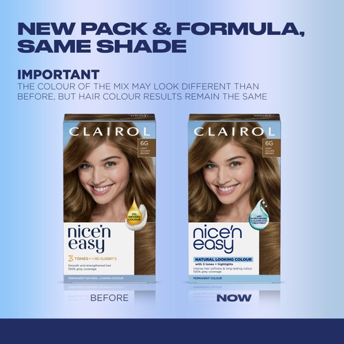 Clairol Nice n Easy Creme Permanent Hair Dye - 6g Light Golden Brown thumbnail 2