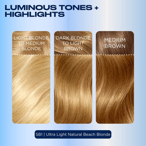 Clairol Nice'N Easy Creme Permanent Hair Dye Sb1 Ultra Light Beach Blonde thumbnail 3