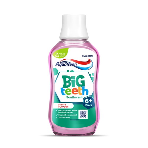 Aquafresh Kids Mouthwash Big Teeth Fruity Flavour 6-8 Years 300ml
