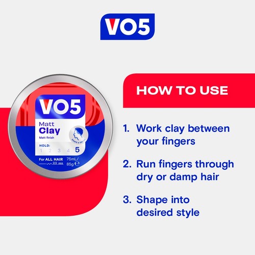 VO5 Matt Clay 75ml thumbnail 3