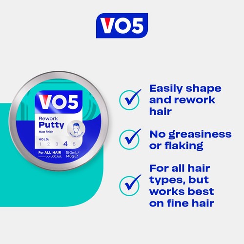VO5 Rework Putty 150ml thumbnail 4