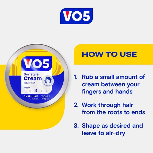  VO5 Surfstyle Paste Natural Hold   150ml thumbnail 3