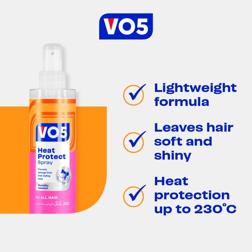 VO5 Heat Protect Styling Spray 200ml thumbnail 6