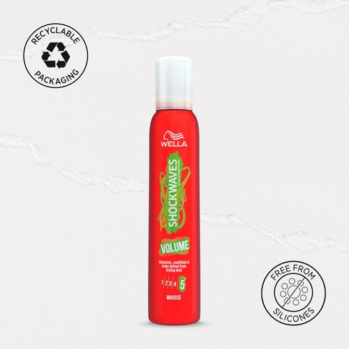 Wella Shockwaves Volume Mousse 200ML thumbnail 5
