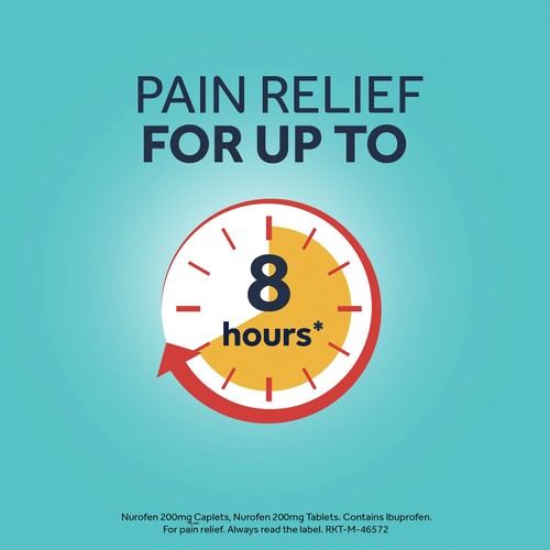 Nurofen Pain Relief 200mg Caplets Ibuprofen thumbnail 4