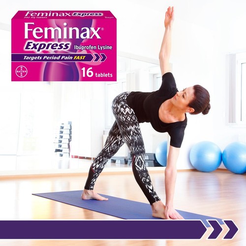 Feminax Express Ibuprofen Lysine 342mg Tablets thumbnail 2