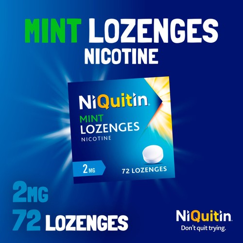 NiQuitin Mint Lozenge - 2mg, 72 Nicotine Lozenges - Stop Smoking Aid thumbnail 3