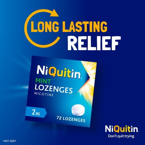 NiQuitin Mint Lozenge - 2mg, 72 Nicotine Lozenges - Stop Smoking Aid thumbnail 4