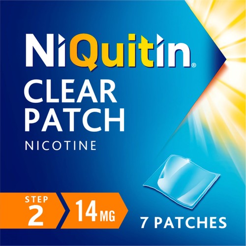 NiQuitin Clear Patch - Step 2 14mg, 7 Nicotine Patches - Stop Smoking Aid thumbnail 2