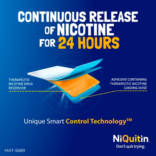 NiQuitin Clear Patch - Step 2 14mg, 7 Nicotine Patches - Stop Smoking Aid thumbnail 4