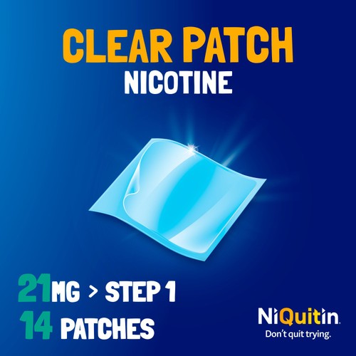 NiQuitin Clear Patch - Step 1 21mg, 14 Nicotine Patches - Stop Smoking Aid thumbnail 4