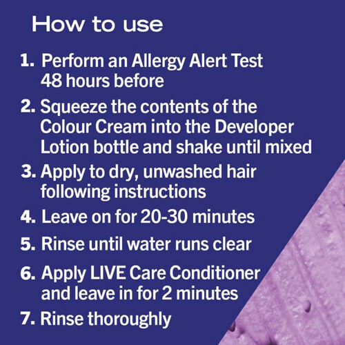 Schwarzkopf LIVE Intense Colour Permanent Purple Hair Dye 087 Mystic Violet thumbnail 5