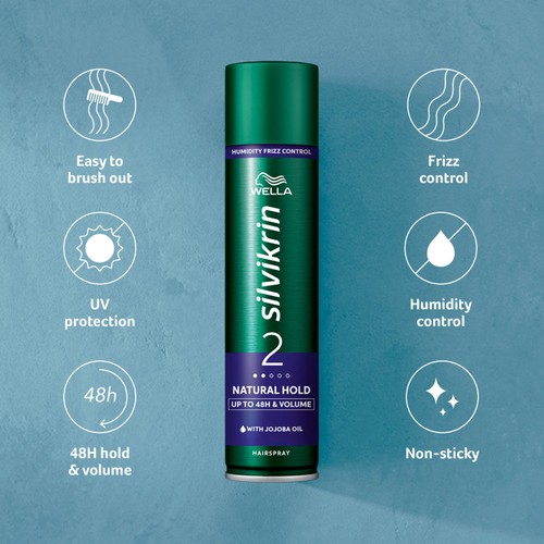 Wella Silvikrin Natural Hold Hairspray  250ml thumbnail 2