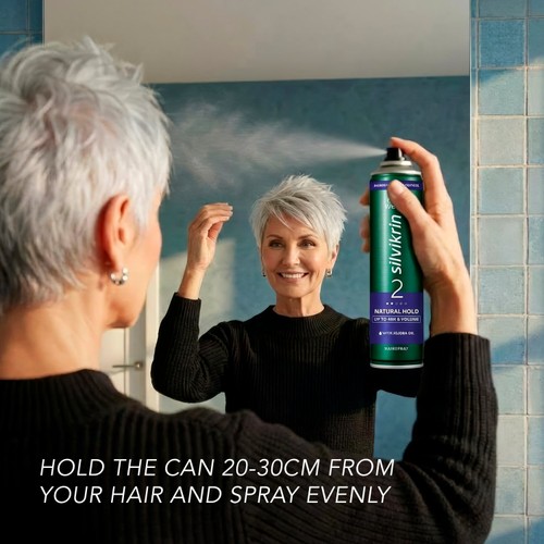 Wella Silvikrin Natural Hold Hairspray 400ML thumbnail 3