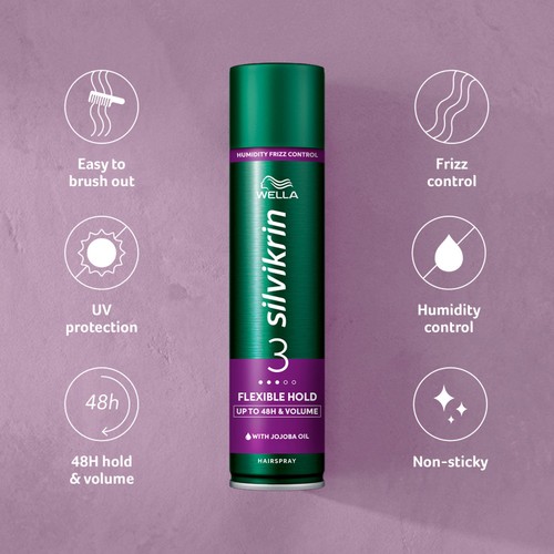 Wella Silvikrin Flexible Hold Hairspray 400ML thumbnail 2