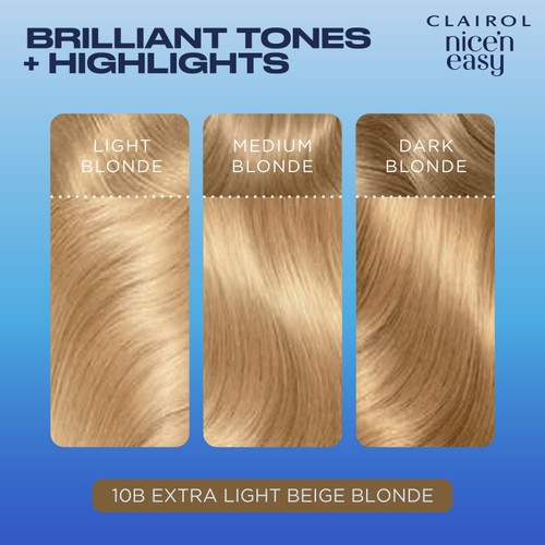 Clairol Nice n Easy Creme Permanent Hair Dye - 10b Extra Light Beige Blonde thumbnail 3