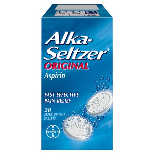 Alka-Seltzer Original Aspirin Pain Relief Soluble Tablets thumbnail 2