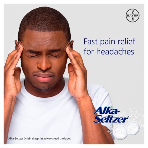 Alka-Seltzer Original Aspirin Pain Relief Soluble Tablets thumbnail 7