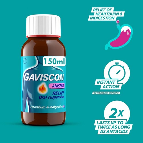 Gaviscon Original Aniseed Liquid Relief thumbnail 3