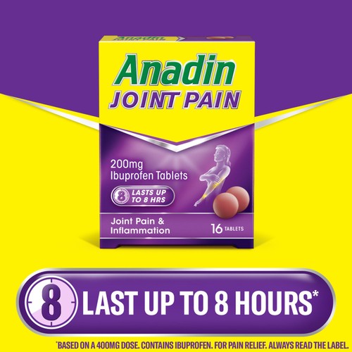 Anadin Joint Pain Relief Ibuprofen 200mg Tablets thumbnail 2