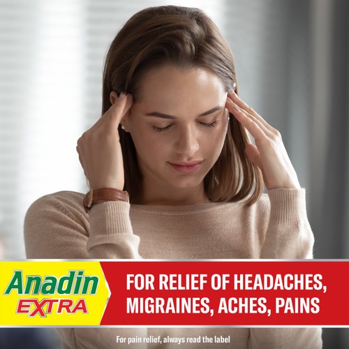 Anadin Extra Aspirin, Paracetamol, & Caffeine Caplets 16s thumbnail 2