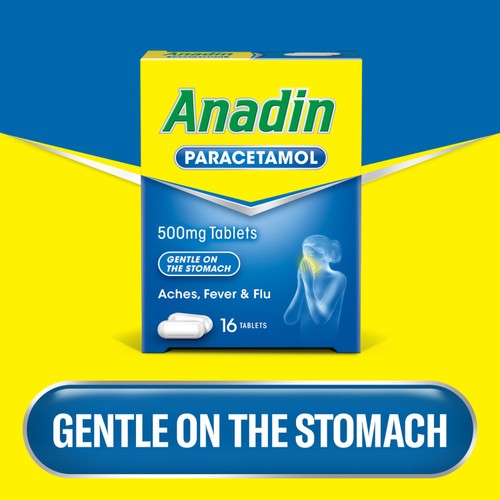 Anadin Paracetamol Pain Relief Tablets 16s thumbnail 2