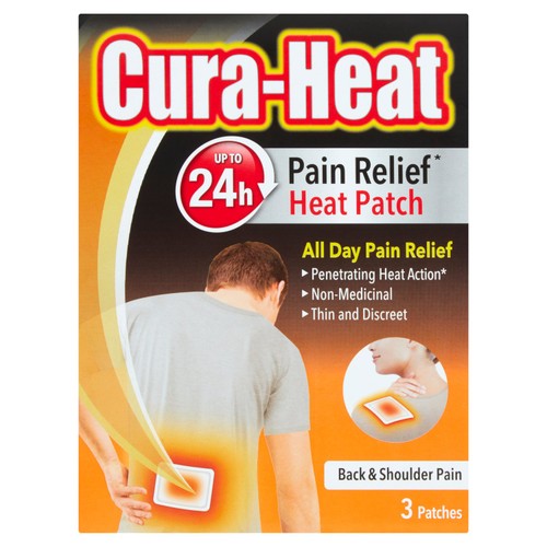 Cura-Heat Back & Shoulder Pain Heat Patches 24 hours
