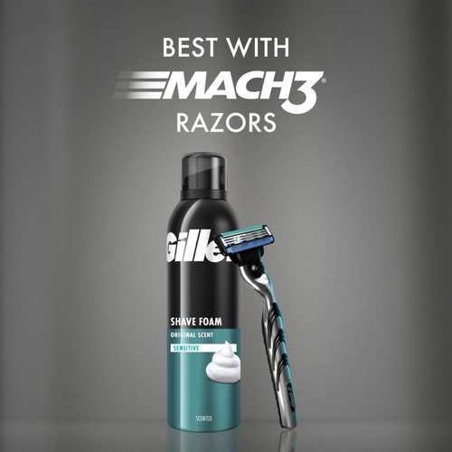 Gillette Classic Shaving Foam For Sensitive Skin thumbnail 3