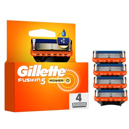Gillette Fusion 5 Power Razors For Men 4 Refill Razor Blades