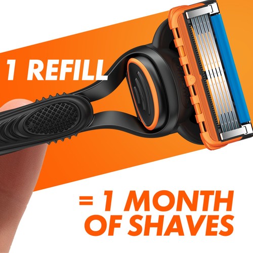 Gillette Fusion5 Razor + 1 Razor Blade For Men thumbnail 3