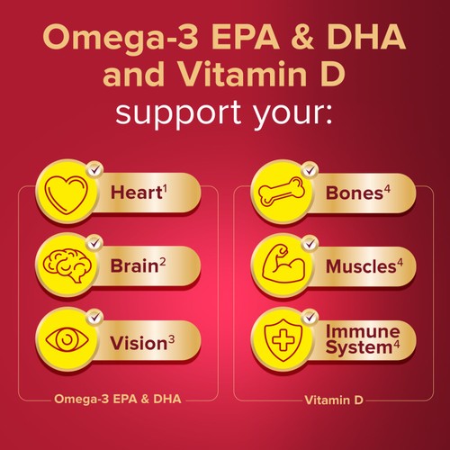 Seven Seas Cod Liver Oil One A Day Omega-3 Fish Oil & Vitamin D 120 Caps thumbnail 4