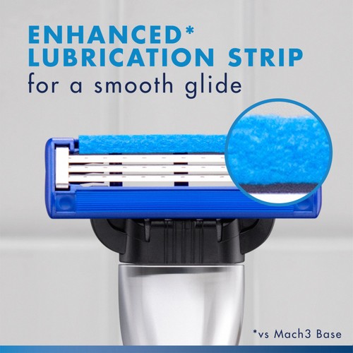 Gillette Mach 3 Turbo Razors For Men 8 Refill Razor Blades thumbnail 3