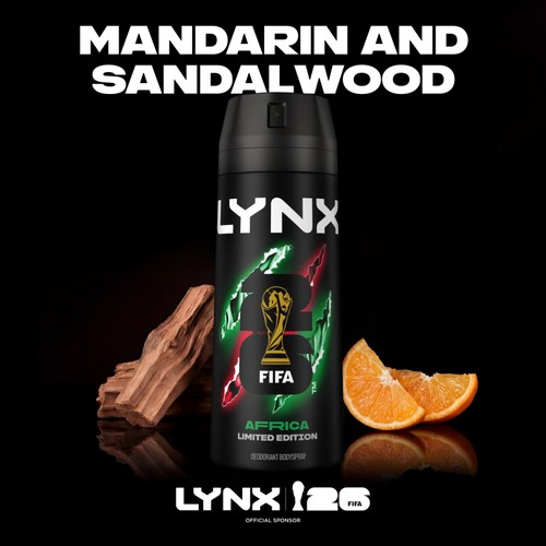 Lynx Africa Body Spray Deodorant Aerosol 150ml thumbnail 3